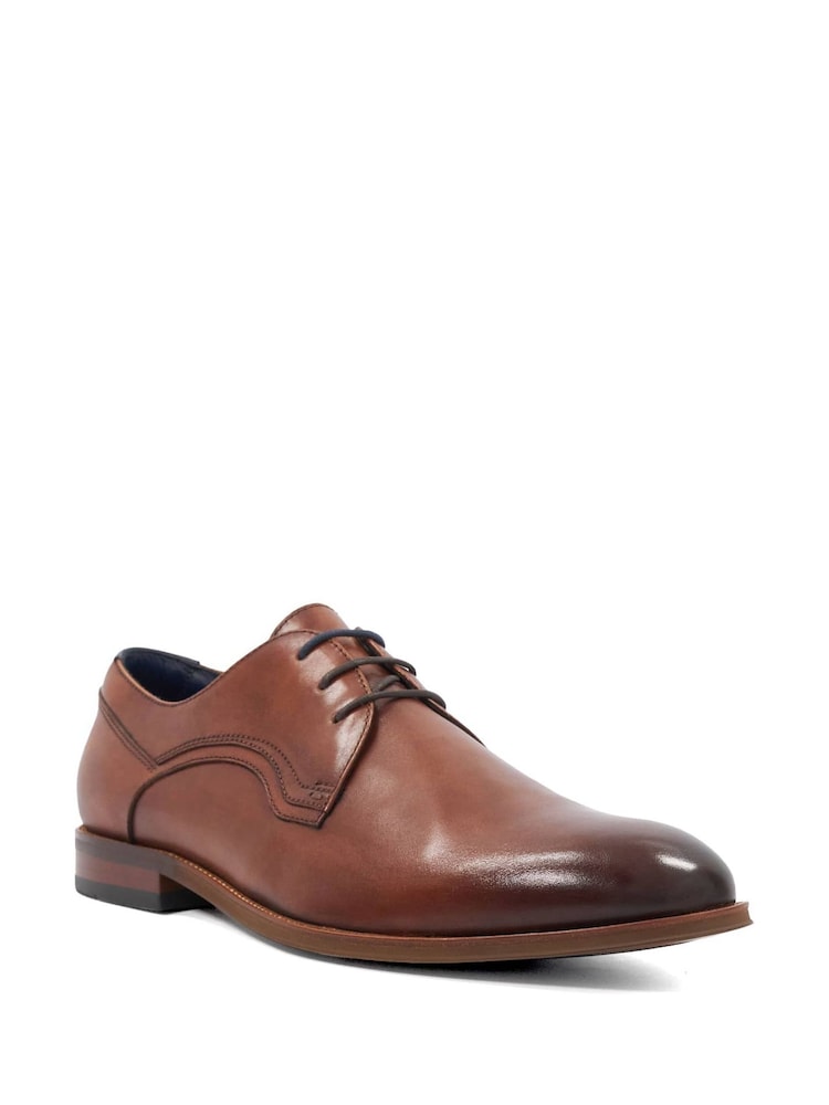 Dune London Tan Brown Stenton Lace Up Shoes - Image 2 of 5 Dune London Tan Brown Stenton Lace Up Shoes - Image 2 of 5