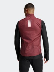 adidas Red Own the Run Gilet - Image 2 of 7