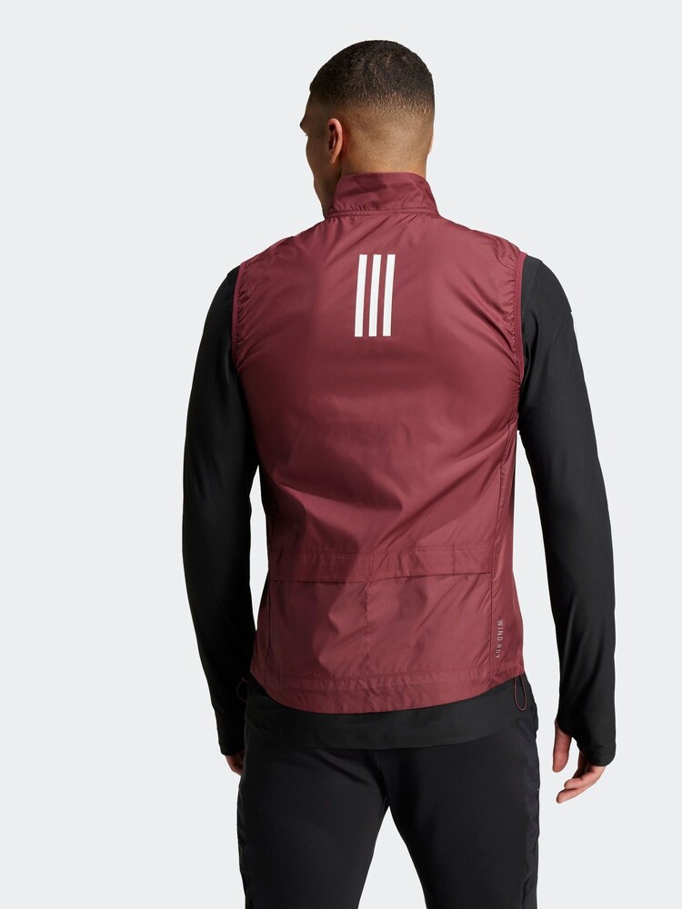 adidas Red Own the Run Gilet - Image 2 of 7