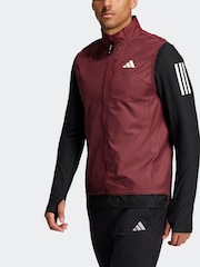 adidas Red Own the Run Gilet - Image 3 of 7