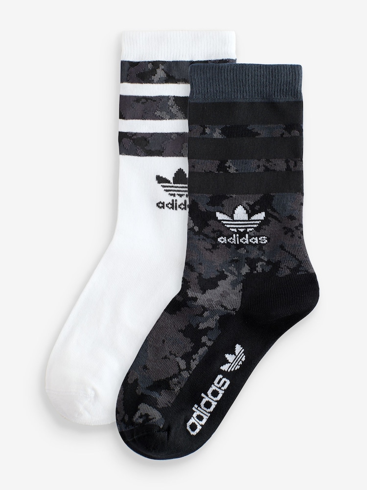 Набор из 2 пар носков с камуфляжным принтом adidas - Изображение 1 из 6 Набор из 2 пар носков с камуфляжным принтом adidas - Изображение 1 из 6