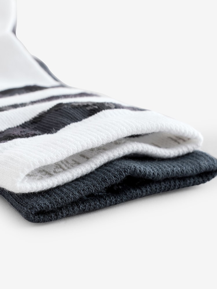 adidas Black Camo Crew Socks 2 Pack - Image 6 of 6