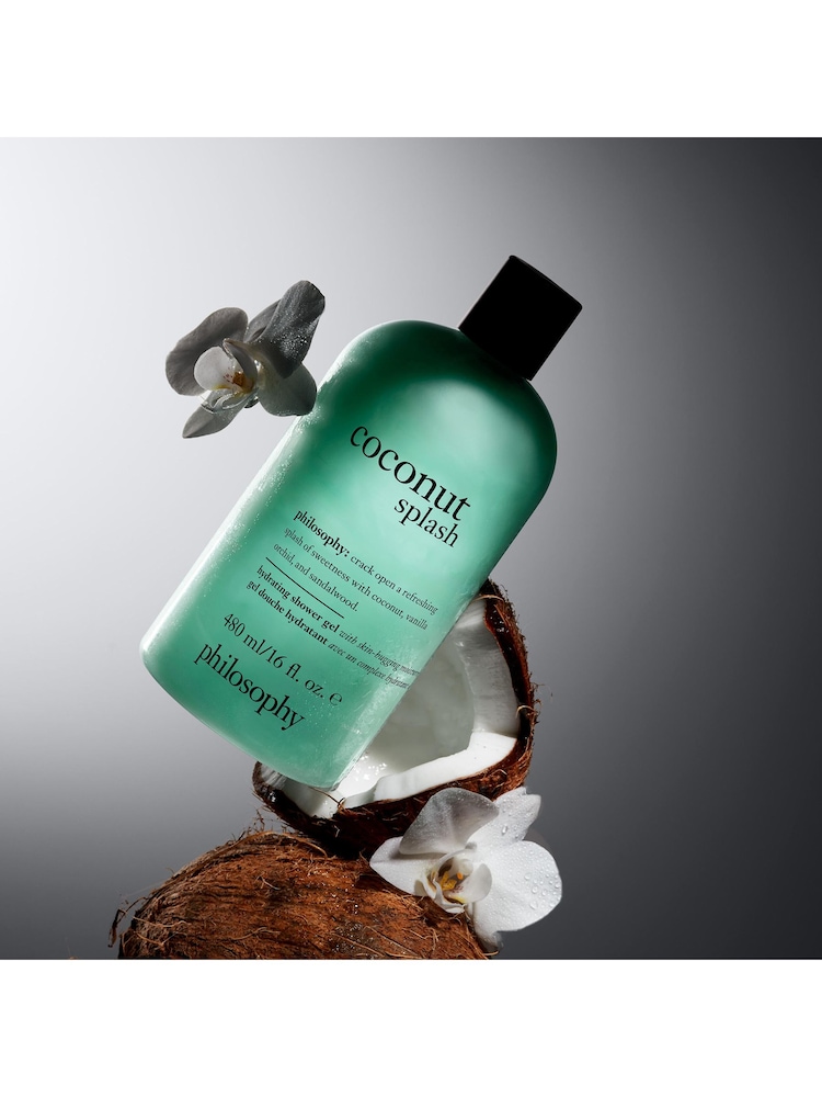 Philosophy Hydrating Shower Gel Coconut Splash 480ml - Image 2 of 5 Philosophy Hydrating Shower Gel Coconut Splash 480ml - Image 2 of 5