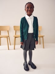 Green Cotton Rich School V-Neck Cardigan (3-16yrs) - Image 2 of 8