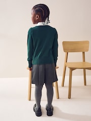 Green Cotton Rich School V-Neck Cardigan (3-16yrs) - Image 5 of 8
