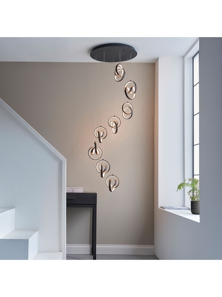 Gallery Home Black Cluster Light Dawson Pendant Ceiling Light - Image 1 of 7 Gallery Home Black Cluster Light Dawson Pendant Ceiling Light - Image 1 of 7