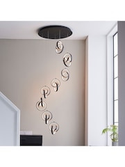 Gallery Home Black Cluster Light Dawson Pendant Ceiling Light - Image 2 of 7