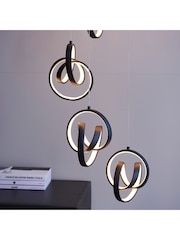 Gallery Home Black Cluster Light Dawson Pendant Ceiling Light - Image 5 of 7
