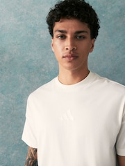 adidas White ALL SZN T-Shirt - Image 4 of 6