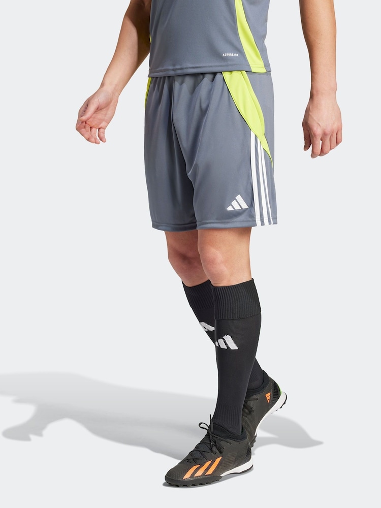 adidas Grey Tiro 24 Training Shorts - Image 1 of 6