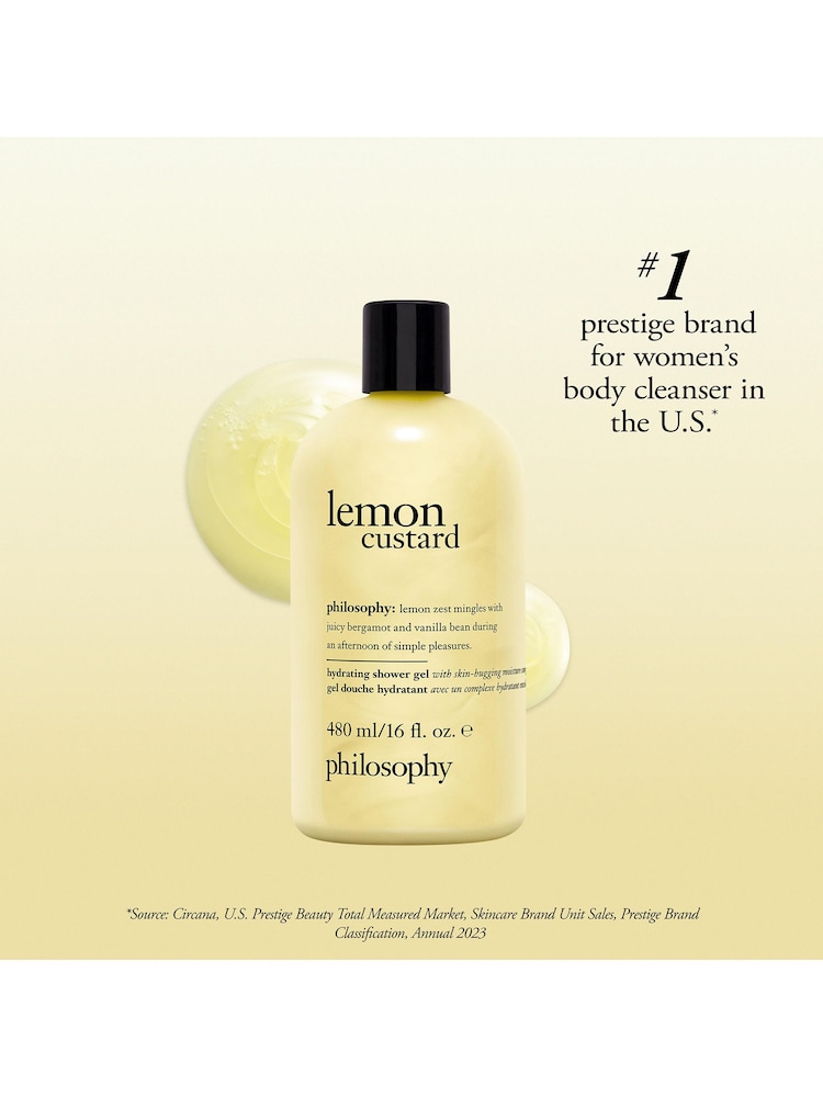Philosophy Lemon Custard Hydrating Shower Gel 480ml - Image 5 of 5 Philosophy Lemon Custard Hydrating Shower Gel 480ml - Image 5 of 5