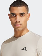 adidas Brown Own the Run T-Shirt - Image 6 of 7