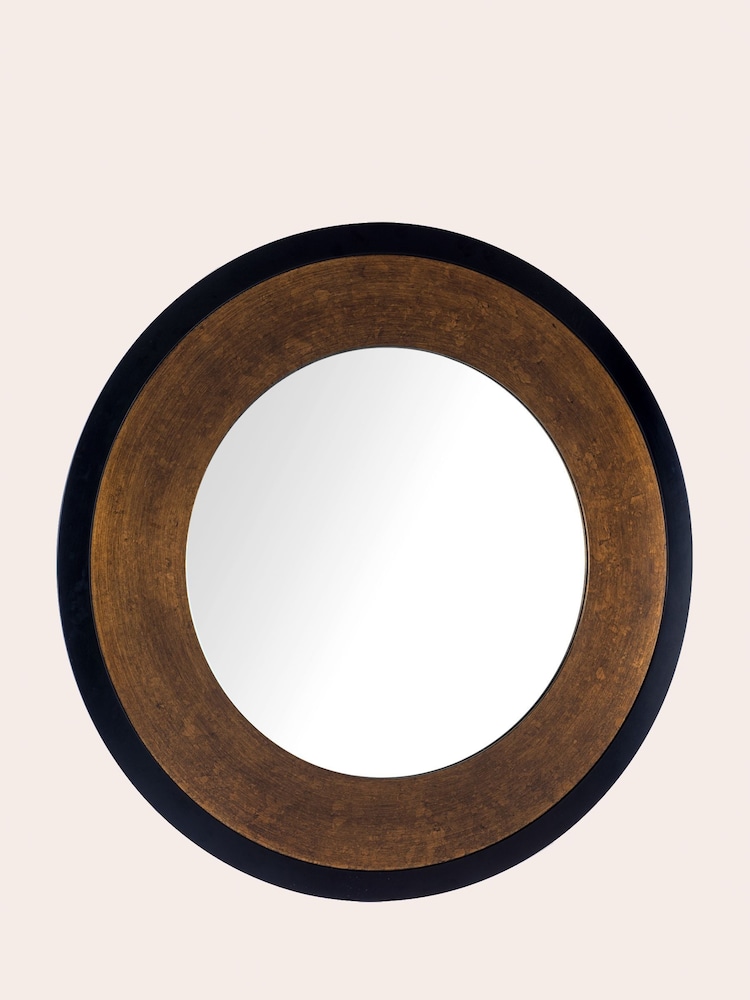 Laura Ashley Bronze Cara Large Mottled Round Mirror - Image 4 of 4