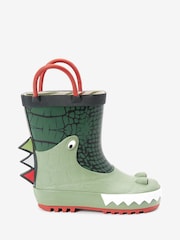 Green Crocodile Handle Wellies - Image 1 of 4