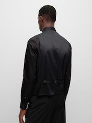 BOSS Black BOSS Regular Fit Jasper Wool Mix Waistcoat - Image 2 of 5