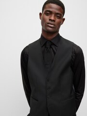 BOSS Black BOSS Regular Fit Jasper Wool Mix Waistcoat - Image 4 of 5