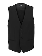 BOSS Black BOSS Regular Fit Jasper Wool Mix Waistcoat - Image 5 of 5