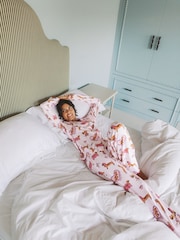 Urban Threads Sausage Dogs Print Long Pyjamas Set - Imaginea 3 din 5