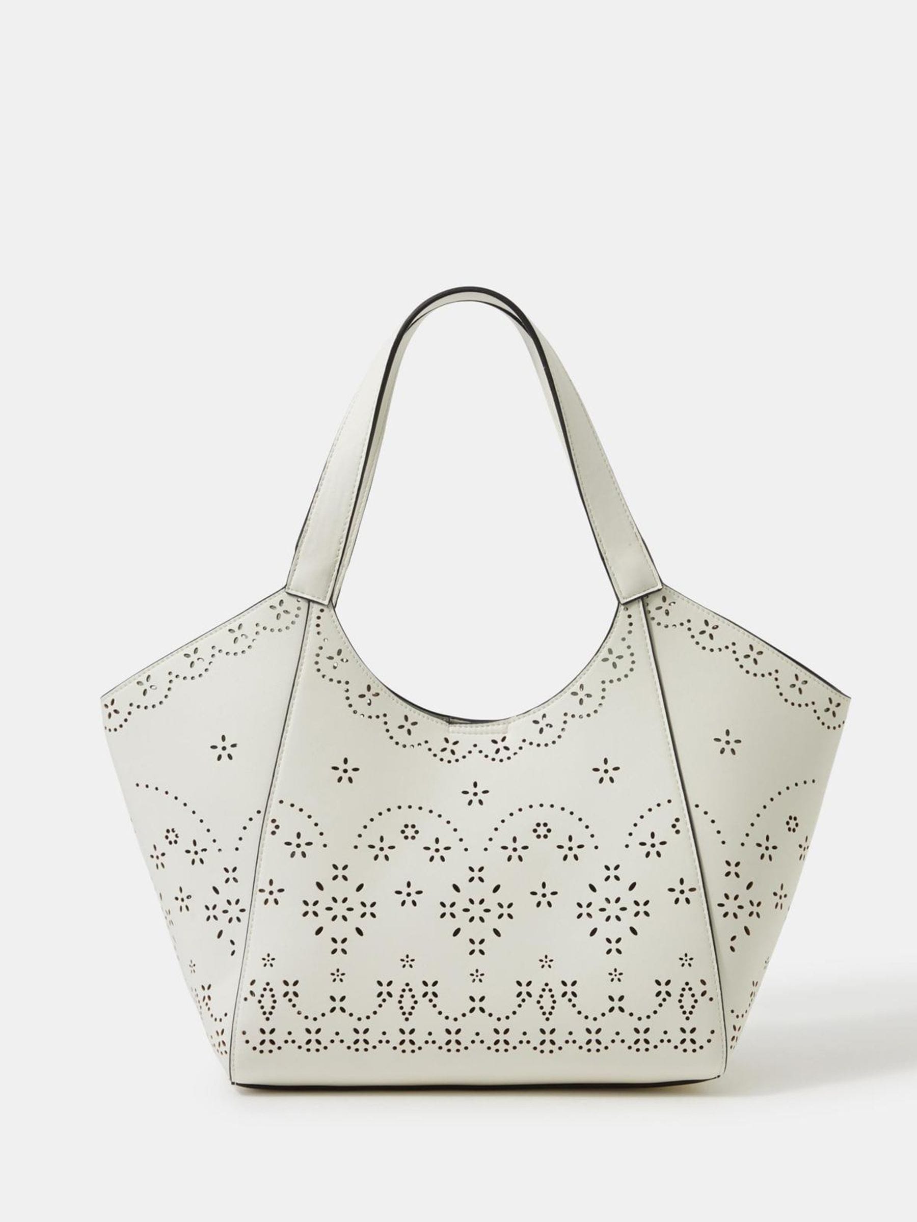 Buy Accessorize White Laser Cut Tote Bag from the Next UK online shop