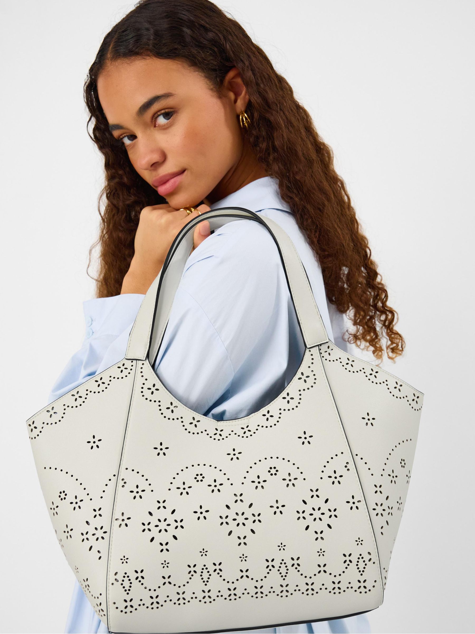 Buy Accessorize White Laser Cut Tote Bag from the Next UK online shop