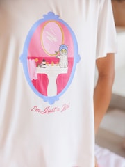 Pampered Cat Print Long Pyjamas Set - Image 4 of 4