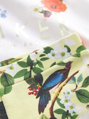 Baker by Ted Baker Yellow Floral 100% Cotton T-Shirt And Leggings Set - Image 11 of 13