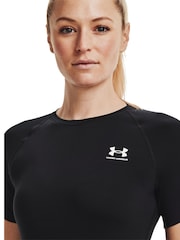 Under Armour Black Under Armour Heat Gear Authentics Black T-Shirt - Image 4 of 6