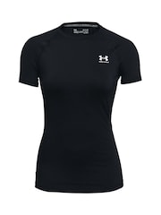 Under Armour Black Under Armour Heat Gear Authentics Black T-Shirt - Image 5 of 6