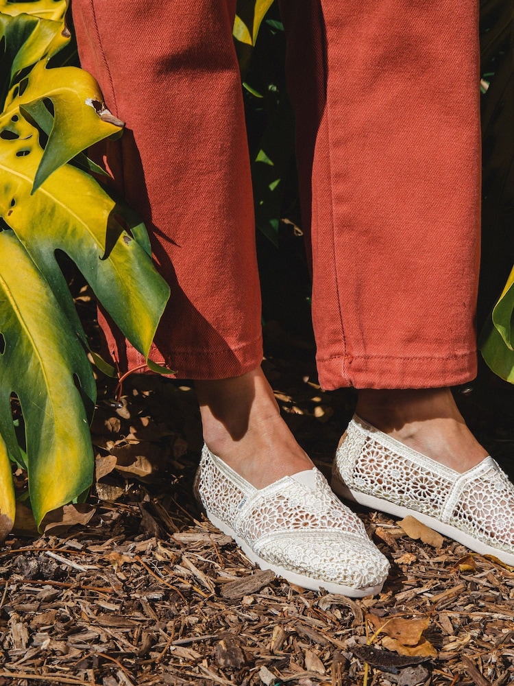 Toms Alpargata Classic Crochet Shoes - Image 2 of 8