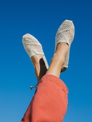 Toms Alpargata Classic Crochet Shoes - Image 3 of 8