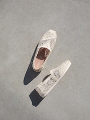 Toms Alpargata Classic Crochet Shoes - Image 4 of 8