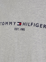 Серый - Футболка Tommy Hilfiger с логотипом - Image 5 of 5