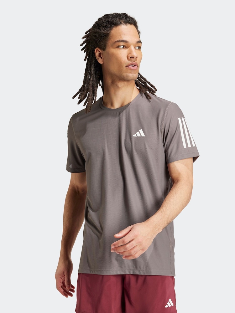 Hellbraun - adidas Own The Run T-Shirt - Bild 1 von 3