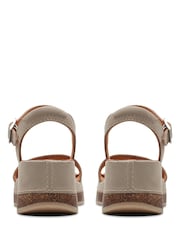 Clarks Grey Nubuck Kassanda Lily Sandals - Image 4 of 6