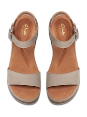 Clarks Grey Nubuck Kassanda Lily Sandals - Image 5 of 6