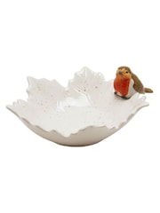 Country Living White Robin Leaf Large Plate - Image 2 of 7