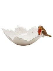 Country Living White Robin Leaf Large Plate - Image 3 of 7
