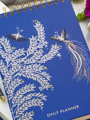 Sara Miller Magenta  Blue Daily Desk Planner Pad and Pocket Notebook and Pen - Image 3 of 6