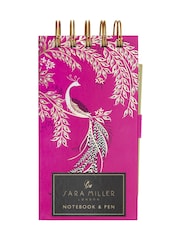 Sara Miller Magenta  Blue Daily Desk Planner Pad and Pocket Notebook and Pen - Image 4 of 6