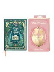 Portico Designs Set of 2 Green Metal Bookmarks and A5 Journal - Image 1 of 5