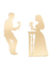 Portico Designs Set of 2 Gold Metal Bookmarks And Pens - Image 4 of 5