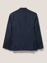 White Stuff Blue Harrison Check Blazer - Image 6 of 6