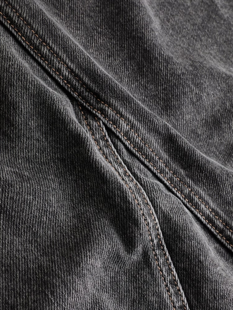 Grey Maxi Denim 100% Cotton Skirt - Image 6 of 6