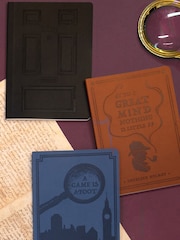 Portico Designs Set of 3 Black Bookmark B6 Notebooks And Pens - Image 3 of 4
