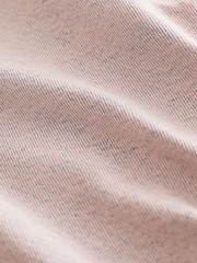 Pink Tint Denim Raw Hem 100% Cotton Mini Skirt - Image 6 of 6