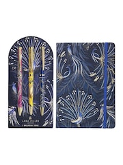 Sara Miller Set of 3 Navy A5 Notebook and Pens - Image 1 of 6