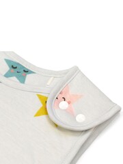Cosatto Pink Happy Stars Sleep 100% Cotton Bag - Image 2 of 4