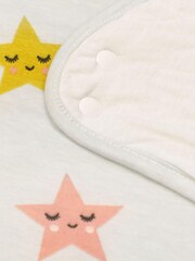 Cosatto Pink Happy Stars Sleep 100% Cotton Bag - Image 3 of 4