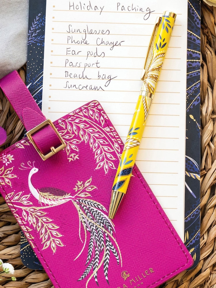 Sara Miller Yellow Navy Magnetic List Pad and Pencil Case - Image 2 of 6 Sara Miller Yellow Navy Magnetic List Pad and Pencil Case - Image 2 of 6
