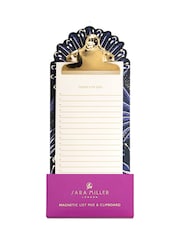 Sara Miller Yellow  Navy Magnetic List Pad and Pencil Case - Image 4 of 6